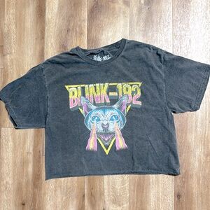 Blink 182 crop T-shirt, s/m goodie two-sleeves